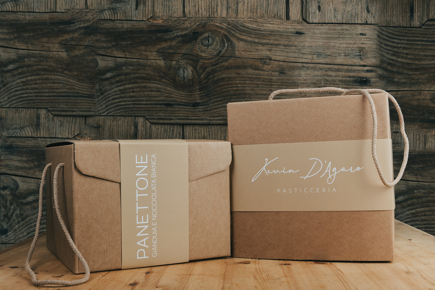 Panettone Gianduia e Nocciolato Bianca